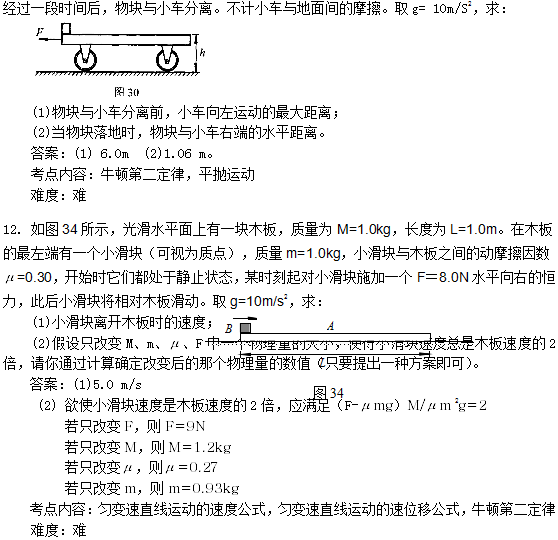 2014年成人高考《高起點理化》練習題及答案