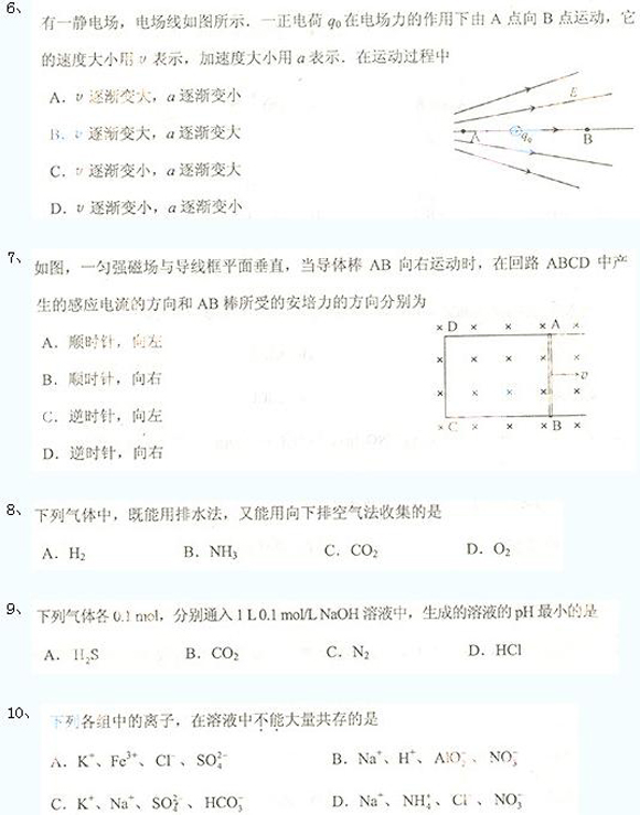 成考高起點真題