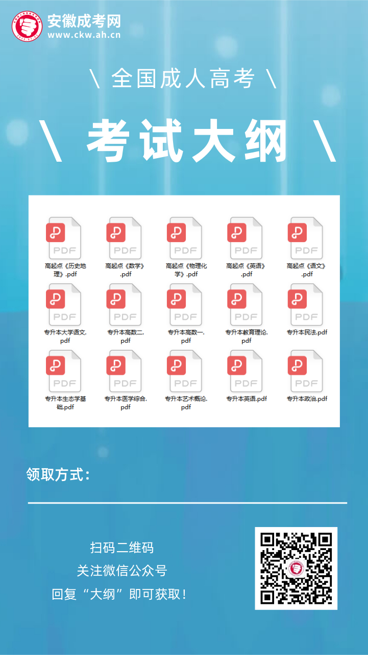 安徽成考網(wǎng)：成人高考高起點《理化》考試大綱