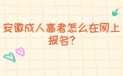淮北成人高考怎么在網(wǎng)上報名