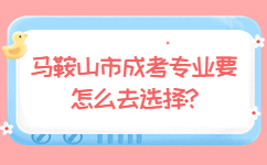 馬鞍山市成考專業要怎么去選擇